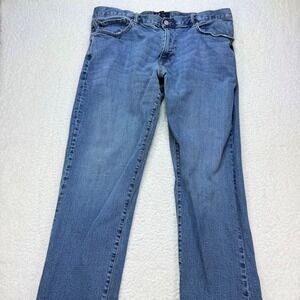 GAP Jeans mens 38X30 Athletic Fit Light Wash Denim Blue‎ Casual Pants